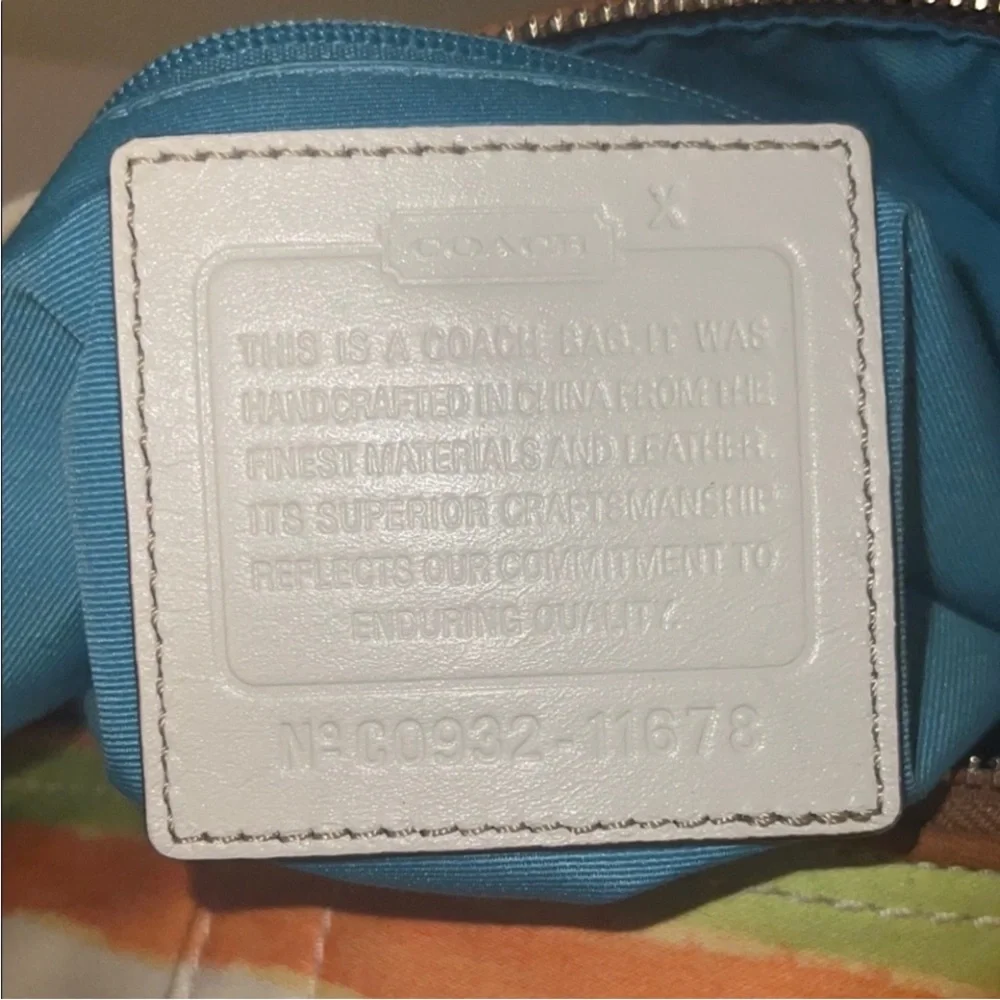 Coach vibrant stripes